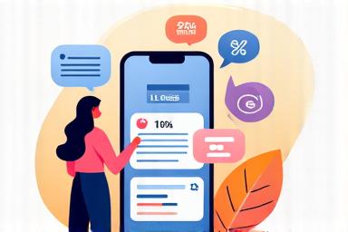 Icono de educación financiera móvil con una persona aprendiendo desde su teléfono y gráficos de crecimiento